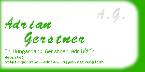 adrian gerstner business card